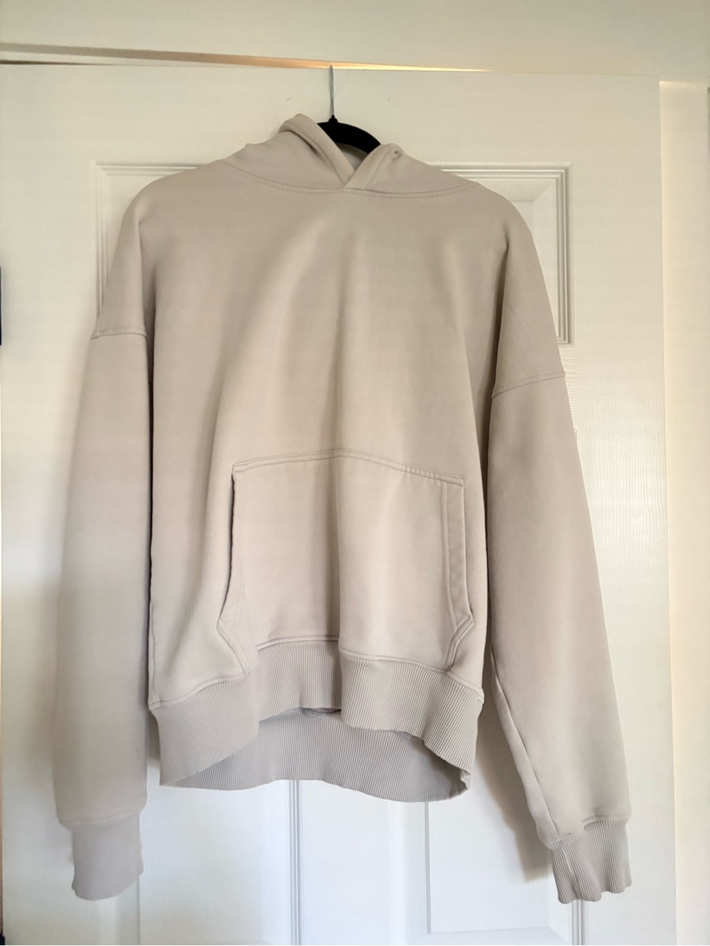 Hours Drop Shoulder Hoodie- Stone